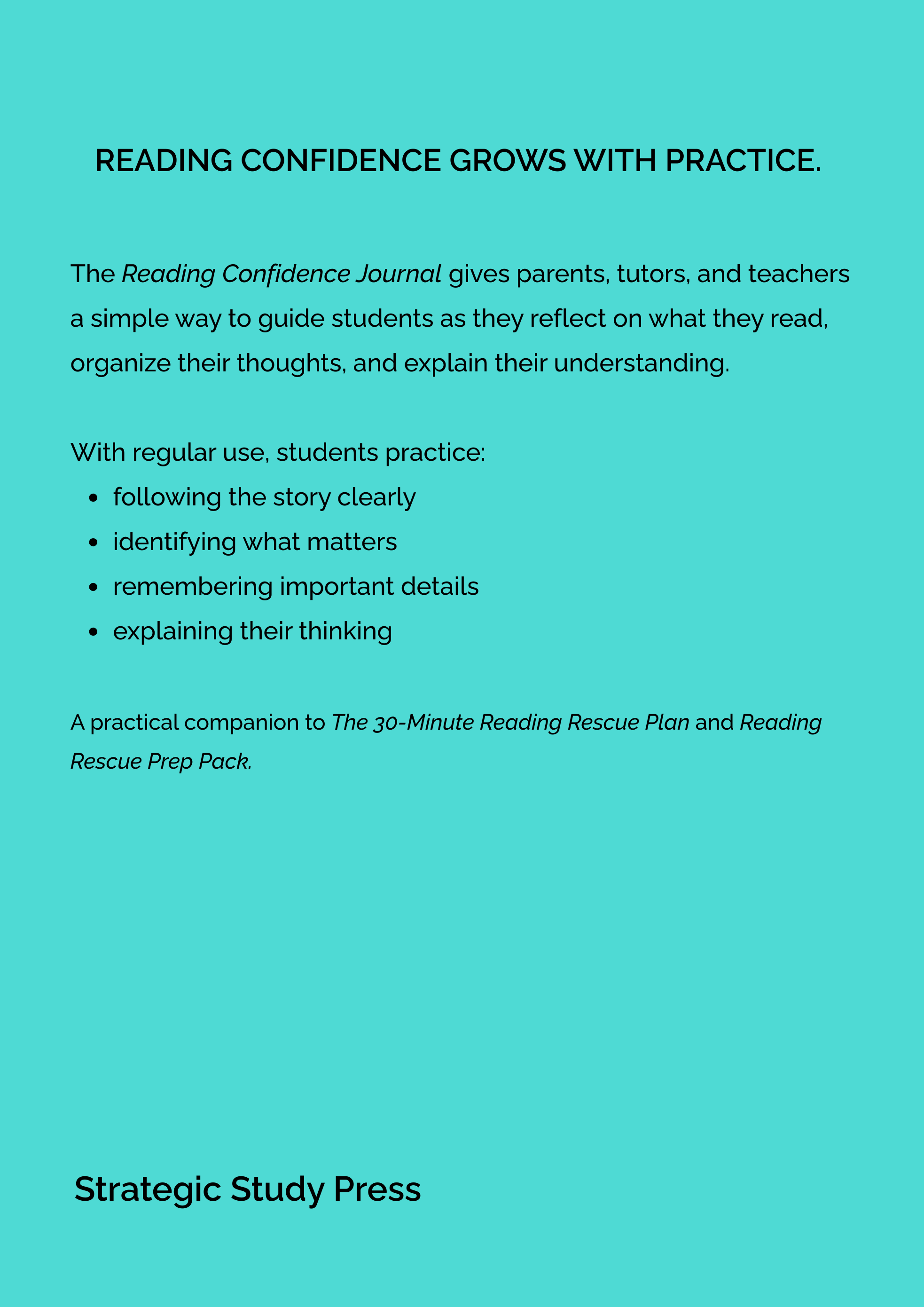 The Reading Confidence Journal
