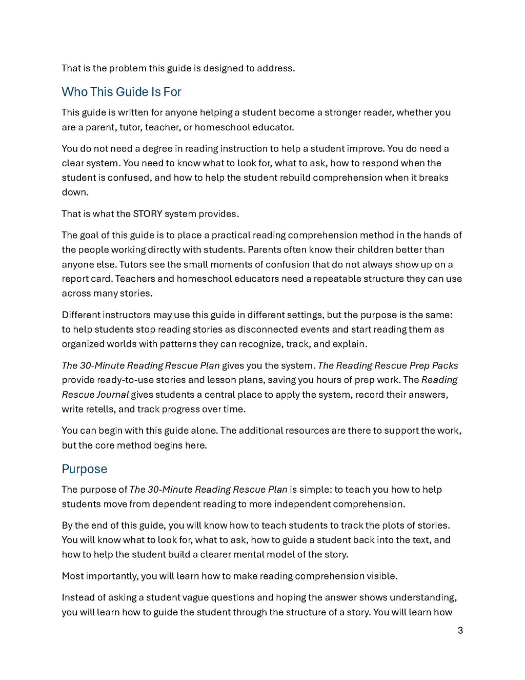 The 30-Minute Reading Rescue Plan